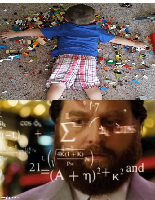 how did he sleep on lego??? | image tagged in trying to calculate how much sleep i can get | made w/ Imgflip meme maker