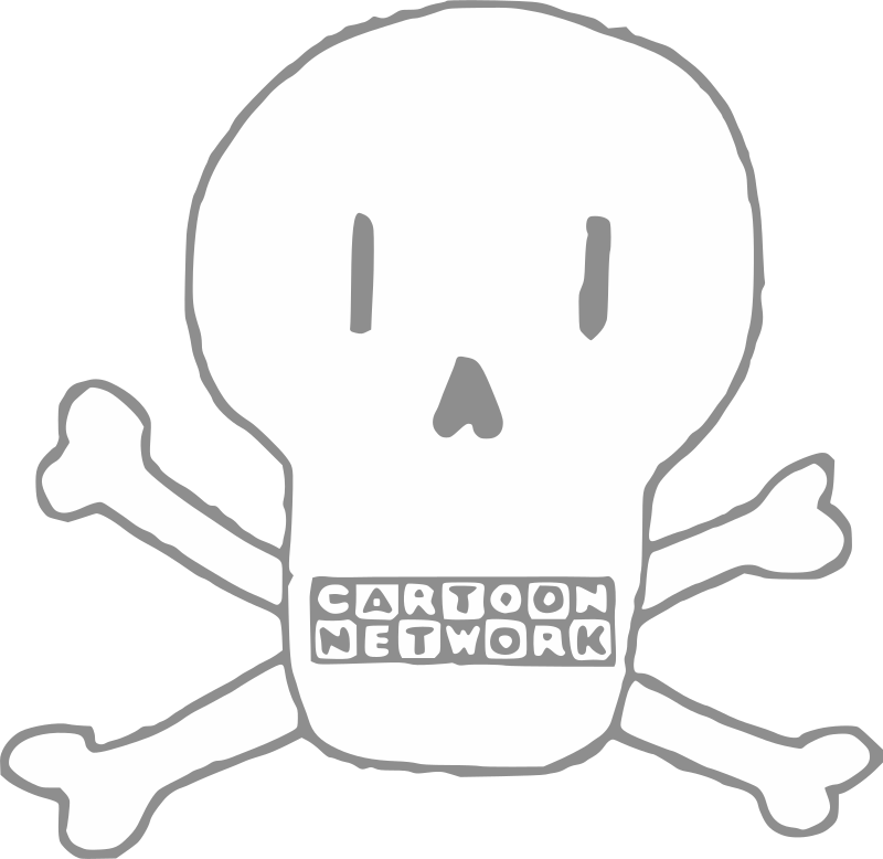 Cartoon Network skull logo Blank Meme Template