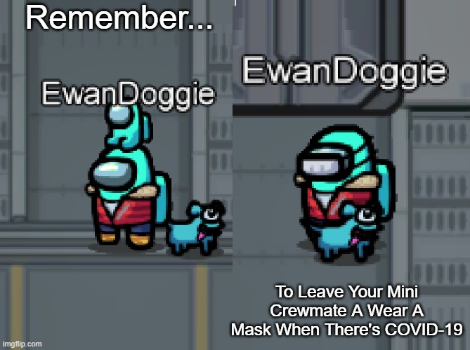 I Know This... lol | Remember... To Leave Your Mini Crewmate A Wear A Mask When There's COVID-19 | image tagged in among us,amogus | made w/ Imgflip meme maker