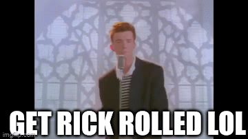 Rick roll zoom background - plesquared