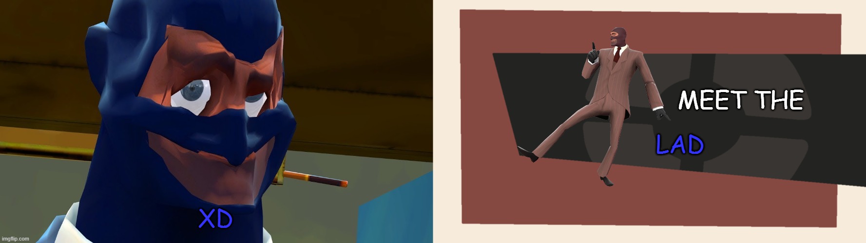 in the name of Amogus_ | MEET THE; LAD; XD | image tagged in meet the blank | made w/ Imgflip meme maker