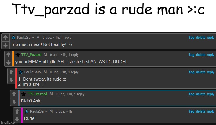 >:c | Ttv_parzad is a rude man >:c | made w/ Imgflip meme maker