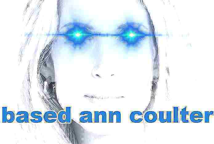 Based Ann Coulter deep-fried 2 Blank Meme Template