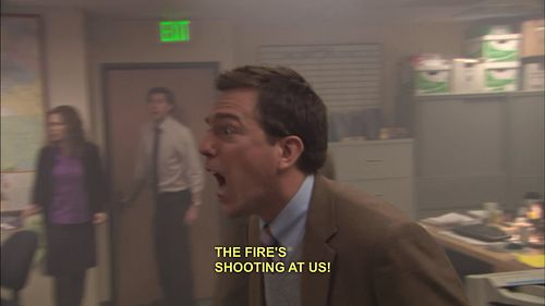 High Quality The Fires Shooting At Us Blank Meme Template