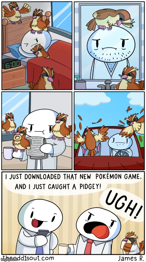 too many pidgies | image tagged in funny,pokemon,comics | made w/ Imgflip meme maker