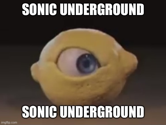 Omega Mart Lemon | SONIC UNDERGROUND; SONIC UNDERGROUND | image tagged in omega mart lemon | made w/ Imgflip meme maker
