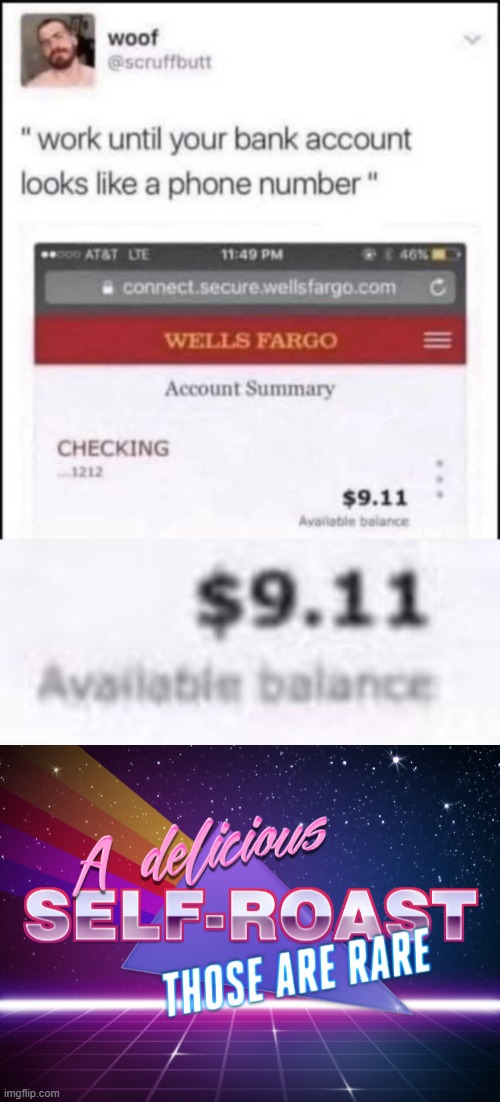 v rare bank account | image tagged in a delicious self-roast those are rare,roasted,roast,bank account,bank,account | made w/ Imgflip meme maker