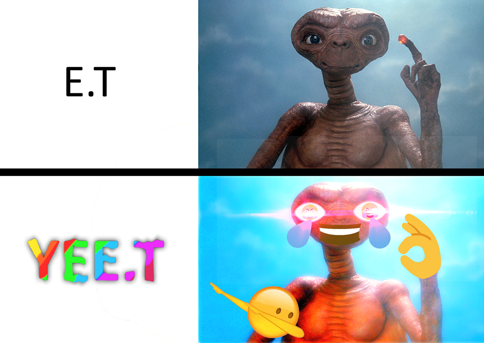 E.T meme Blank Meme Template