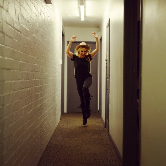 Kylie hallway Blank Meme Template