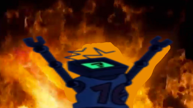 Hex burning fire meme Blank Meme Template