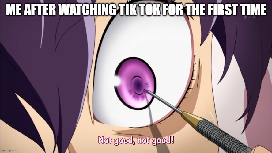 so I watched tik tok for the first time today and I hope that the lord doesn't hate me | ME AFTER WATCHING TIK TOK FOR THE FIRST TIME | image tagged in stabbed eye | made w/ Imgflip meme maker