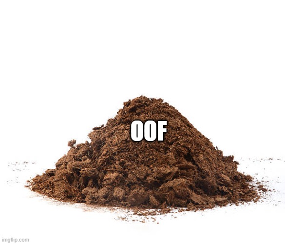 dirt | OOF | image tagged in lol so funny | made w/ Imgflip meme maker