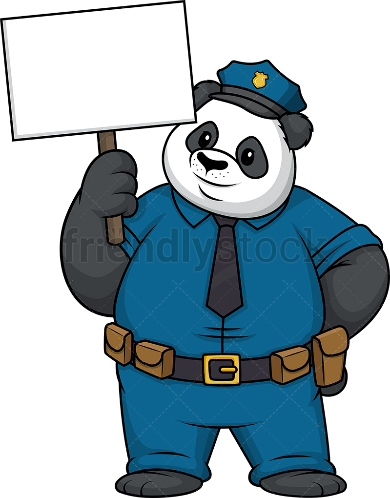 Panda Patrol Says Blank Meme Template