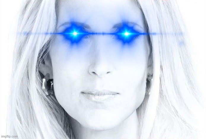 Ann Coulter laser eyes | image tagged in ann coulter laser eyes | made w/ Imgflip meme maker