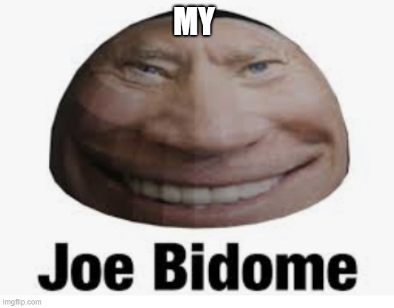 Joe bidome | MY | image tagged in joe bidome | made w/ Imgflip meme maker