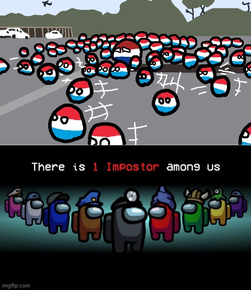 One imposter | image tagged in random luxembourg event,find the imposter | made w/ Imgflip meme maker