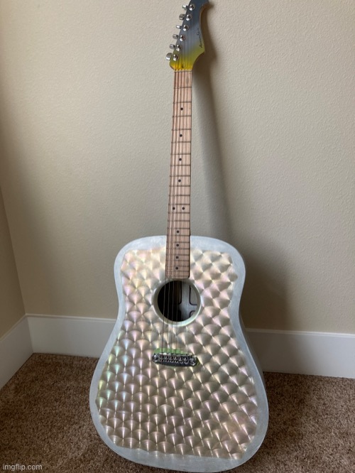 Aluminum Falcon guitar #2 (not painted yet) | image tagged in guitar,photos | made w/ Imgflip meme maker