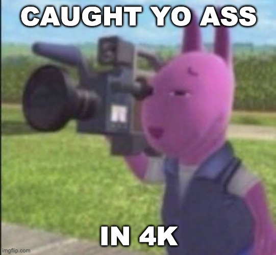 Caught in 4k | CAUGHT YO ASS; IN 4K | image tagged in caught in 4k | made w/ Imgflip meme maker