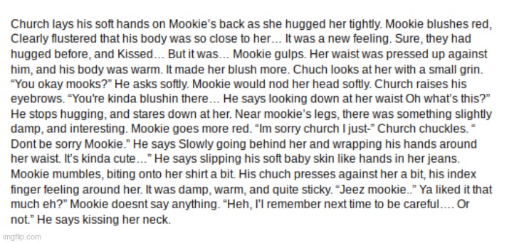 AHAHAHAH I FOUND MOOKIE X CHURCH SMUT I HAD MADE LIKE 5 MONTHS AGO | made w/ Imgflip meme maker