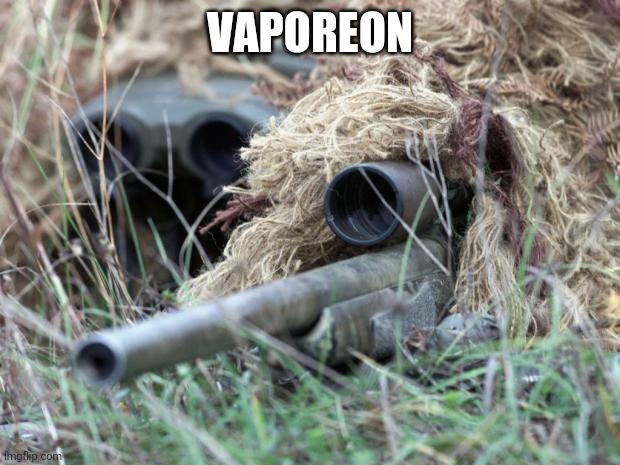 British Sniper Team | VAPOREON | image tagged in british sniper team | made w/ Imgflip meme maker