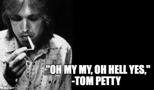 "OH MY MY, OH HELL YES,"
                    -TOM PETTY | image tagged in tom petty | made w/ Imgflip meme maker