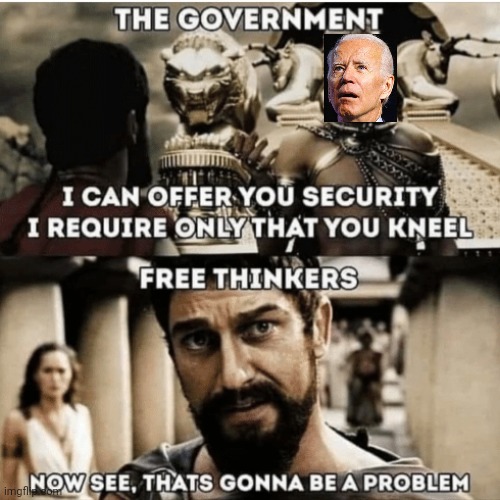 I bow to no man | image tagged in big government,freedom | made w/ Imgflip meme maker