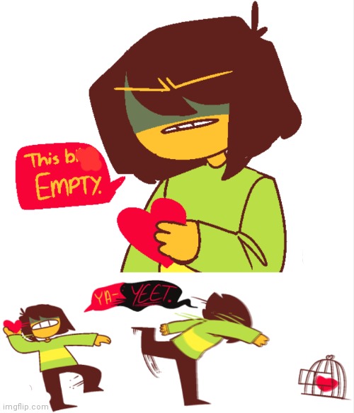 Yeet | image tagged in deltarune,yeet,kris | made w/ Imgflip meme maker