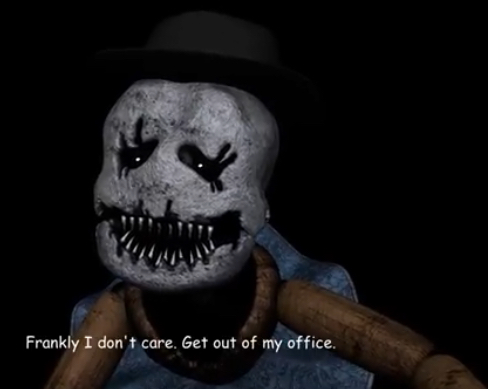 Frankly I don’t care. Get out of my office Blank Meme Template