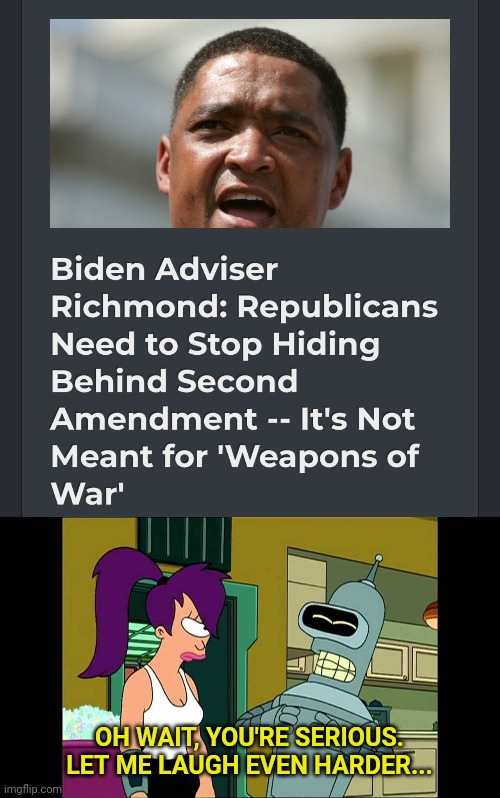 please reference "American Revolution, The" for more information | OH WAIT, YOU'RE SERIOUS.
LET ME LAUGH EVEN HARDER... | image tagged in futurama bender let me laugh even harder | made w/ Imgflip meme maker