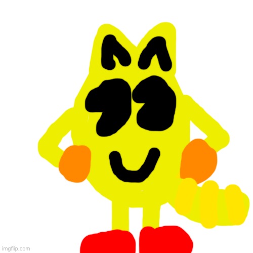 If Pac-Man wears a tanooki power up from Mario bros | image tagged in memes,blank transparent square | made w/ Imgflip meme maker