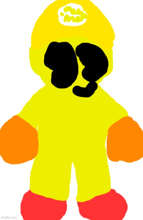 If my Pac-Man is Mario | image tagged in new super mario bros u deluxe official mario art | made w/ Imgflip meme maker