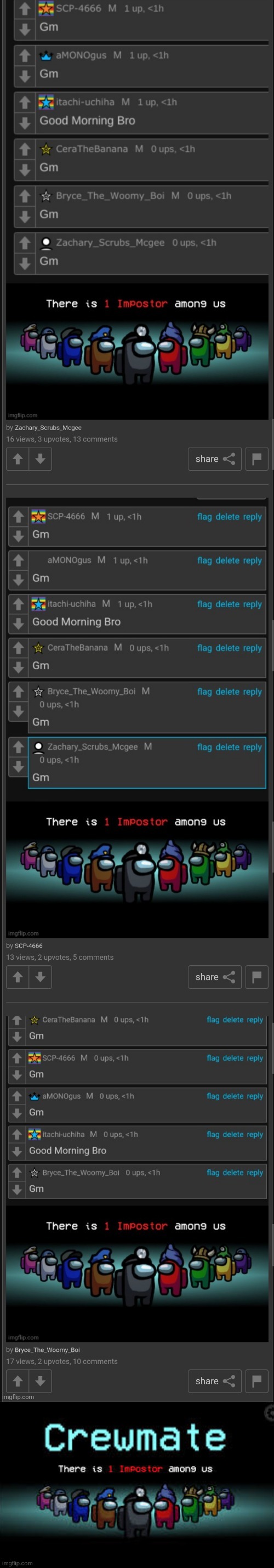 The bottom one is different- | image tagged in there is 1 imposter among us | made w/ Imgflip meme maker