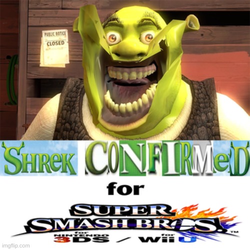 oh wow | image tagged in memes,shrek,super smash bros | made w/ Imgflip meme maker