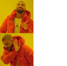 Drake Hotline Reverse Order Blank Meme Template