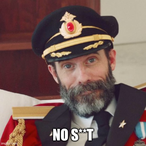 Captain Obvious | NO S**T | image tagged in captain obvious | made w/ Imgflip meme maker