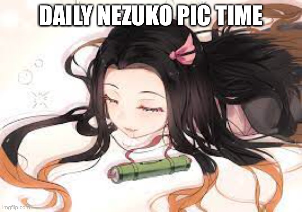 DAILY NEZUKO PIC TIME | made w/ Imgflip meme maker
