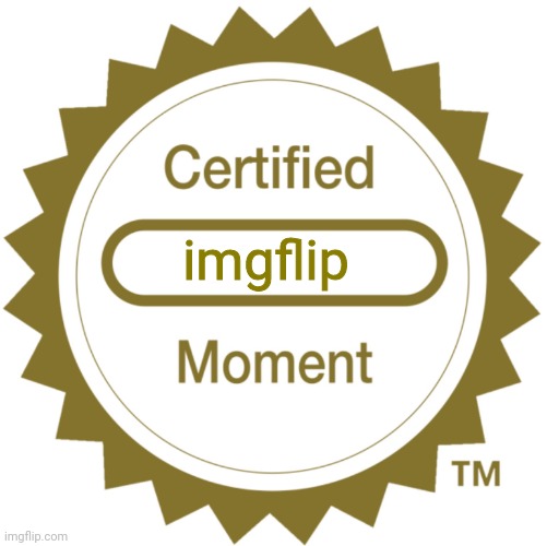 High Quality Certified Imgflip Moment Blank Meme Template