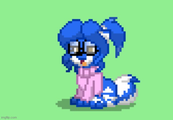 Made my fursona in ashes town lmao | made w/ Imgflip meme maker
