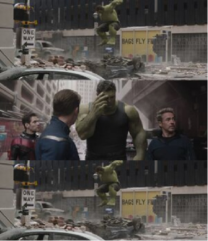 ashamed then not ashamed hulk Blank Meme Template
