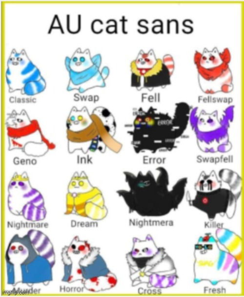 AU Sans Cats | image tagged in undertale,cats | made w/ Imgflip meme maker
