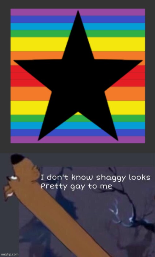 image tagged in i dont know shaggy looks pretty gay to me | made w/ Imgflip meme maker