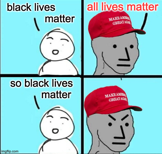 It's something we can all agree on  ( : | image tagged in memes,black lives matter,maga,common ground | made w/ Imgflip meme maker