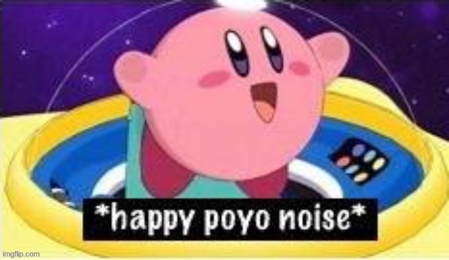 The post below made Kirby happy! | made w/ Imgflip meme maker