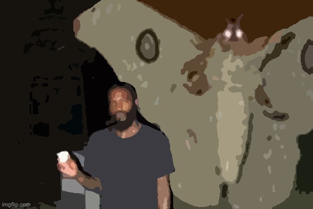 The Möth God (and human) | image tagged in the m th god and human | made w/ Imgflip meme maker