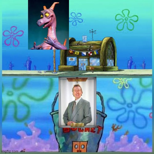 Restore the attraction back to its former glory | image tagged in memes,krusty krab vs chum bucket,figment,nigel channing | made w/ Imgflip meme maker
