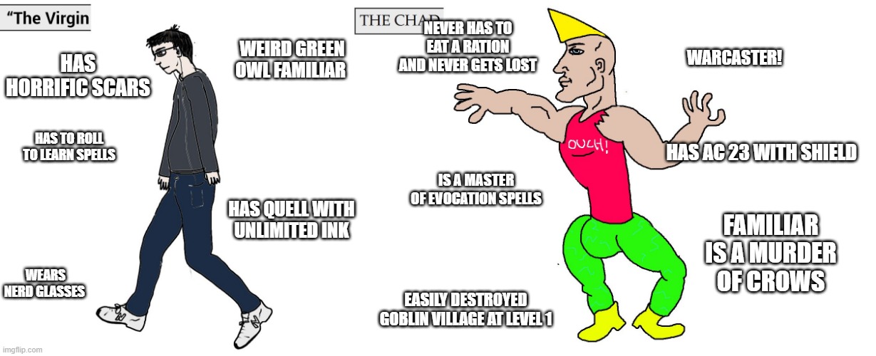 Virgin and Chad - Imgflip