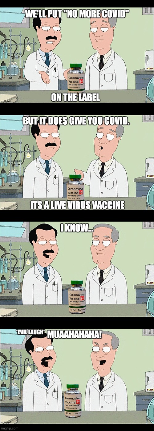 Johnson & Johnson Live Cell Covid-19 Vaccine Fail | image tagged in covid-19,family guy,coronavirus,coronavirus meme,corona,funny memes | made w/ Imgflip meme maker