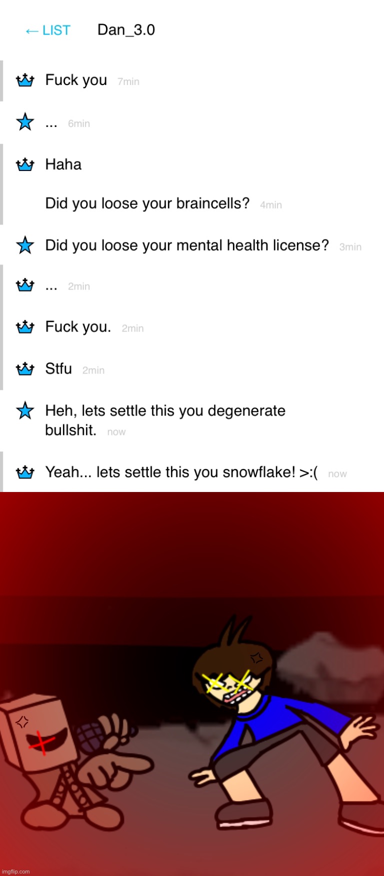 Fun fact: when i’m bored, sometime i’m arguing with my own alt account | made w/ Imgflip meme maker