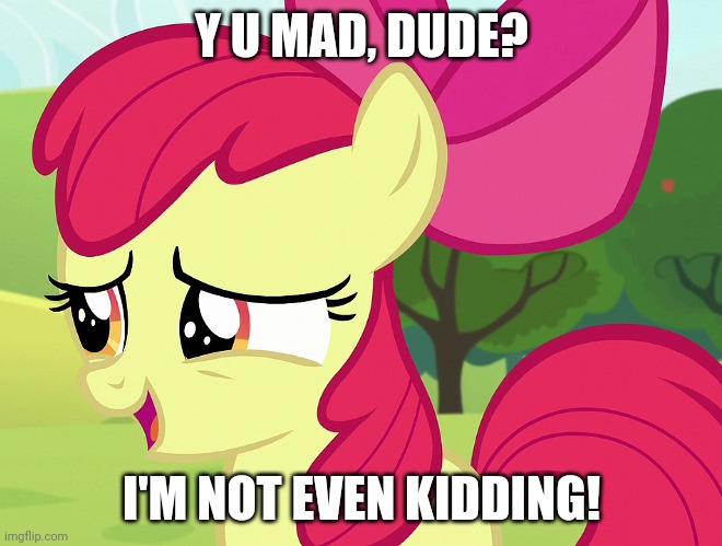 Y U MAD, DUDE? I'M NOT EVEN KIDDING! | made w/ Imgflip meme maker