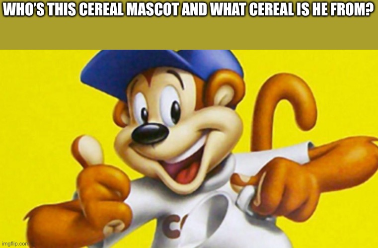 He isn’t from the US is the hint | WHO’S THIS CEREAL MASCOT AND WHAT CEREAL IS HE FROM? | made w/ Imgflip meme maker